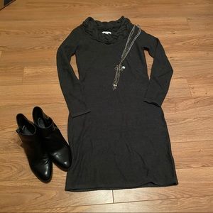 NY&Co Gray Cowl Neck Sweater Dress